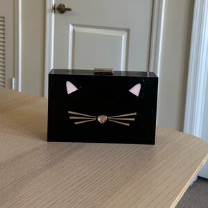 Kate Spade Cat Bag/Purse Black Crossbody/Hand